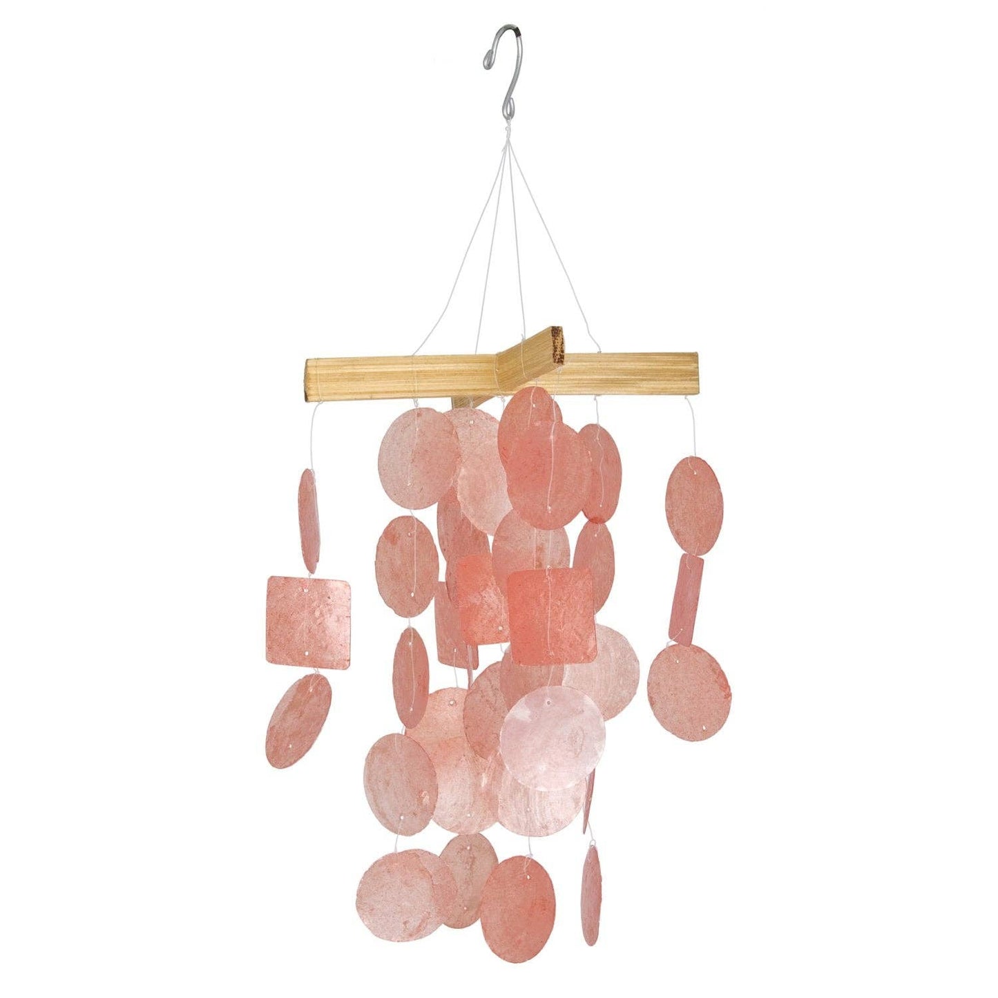 Mini Capiz Chime - Coral