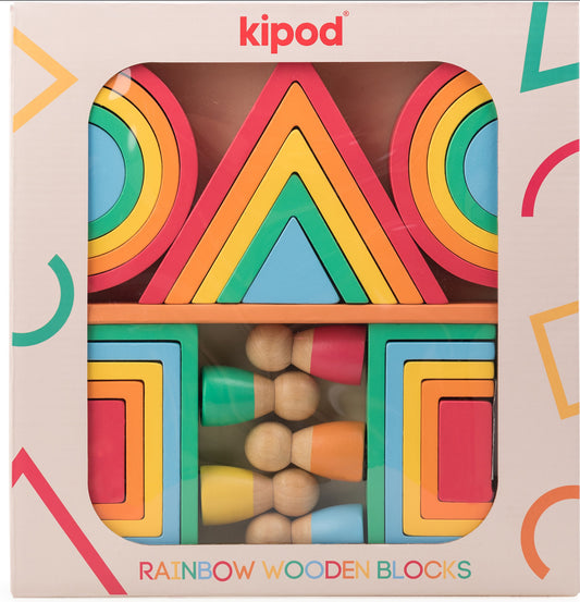 Rainbow Wooden Blocks