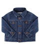 Boys Medium Wash Denim Jacket: Blue