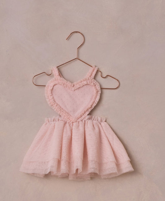 Coraline Dress Flocked Tulle blush