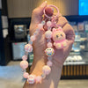 Crystal Quicksand Labubu Keychain Bag Charm