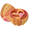 3D Printed Snake Scale Egg Fidget Toy with Egg Included (Multiple Colors): Red/Copper