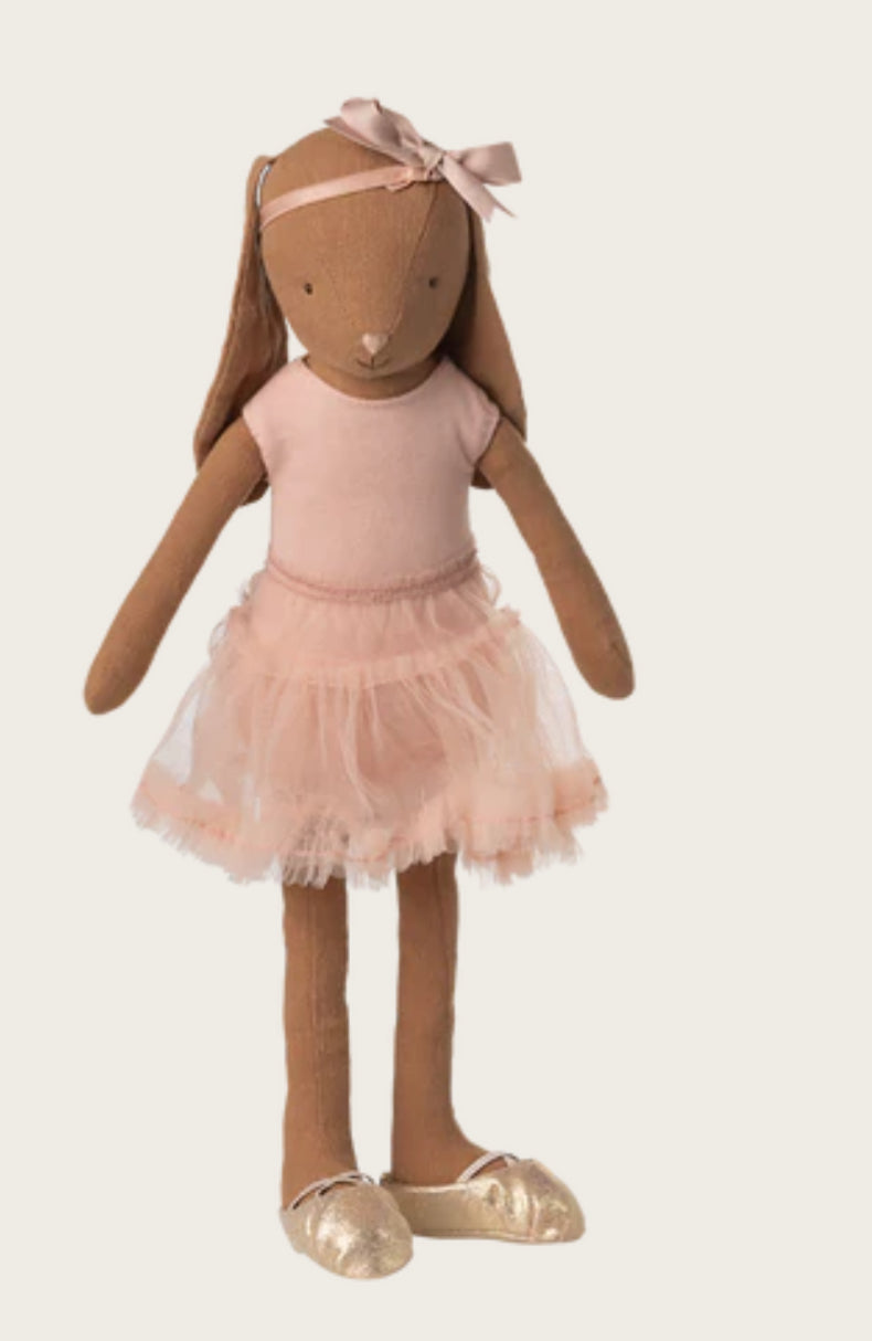 Bunny size 3, Chocolate brown- Ballet suit and skirt rose