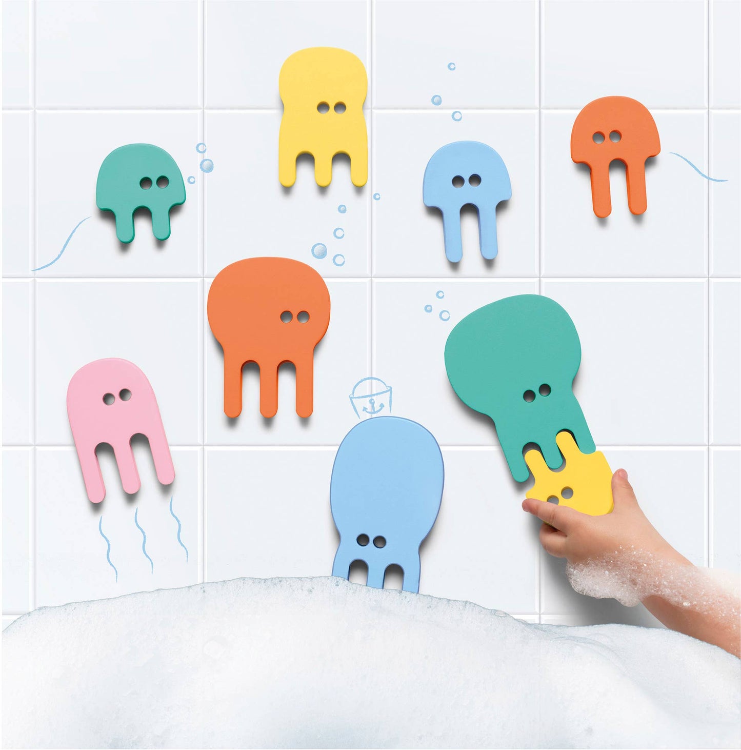 Quut Bath Puzzle - Bath time is even more fun! Bath Toys: Whale