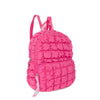 Quilted Scrunchies Mini Backpack: Hot Pink