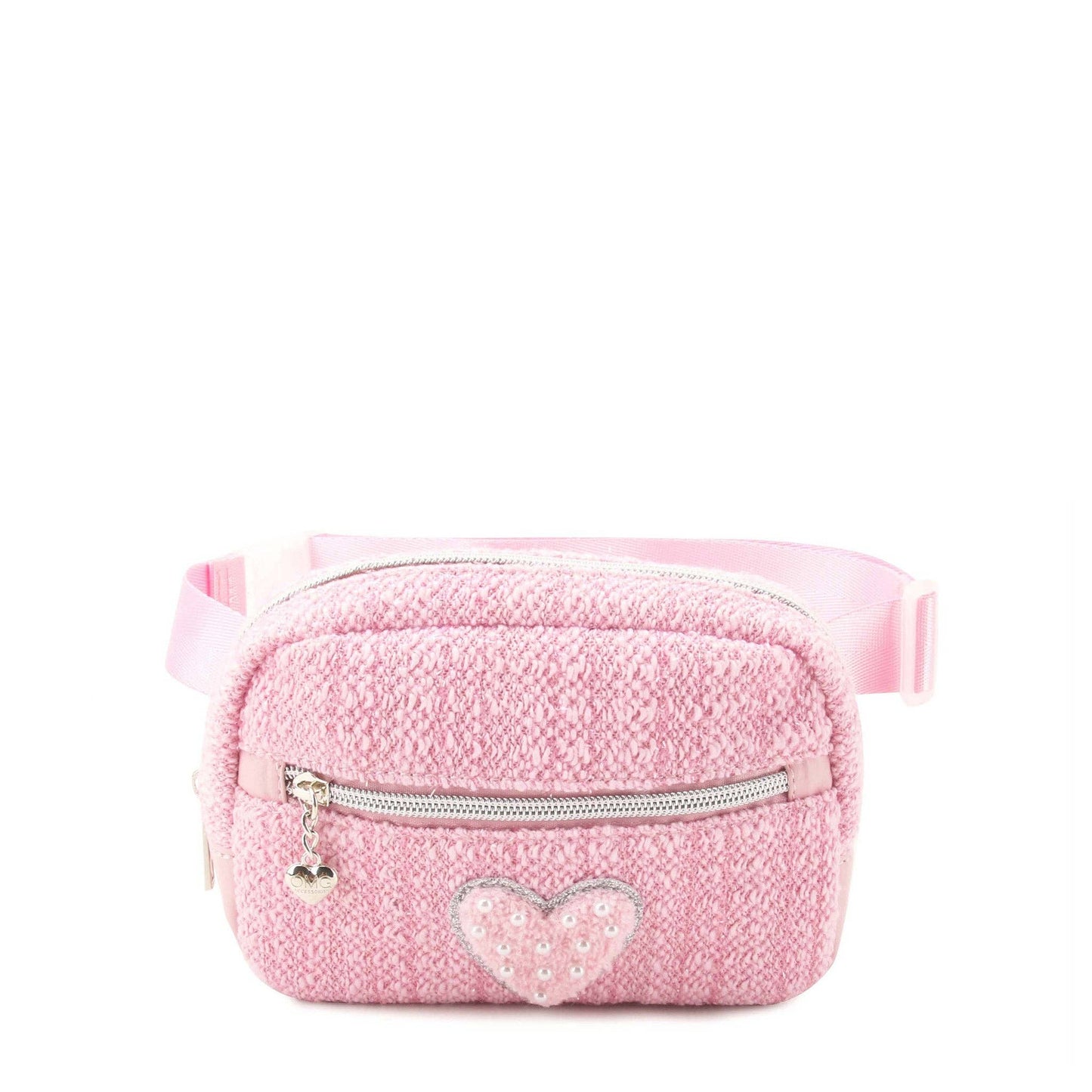 Heart Tweed Fanny Pack