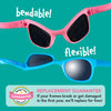 Lavender Glitter Sunglasses: Toddler (Ages 2-4) / Grey Polarized Lens