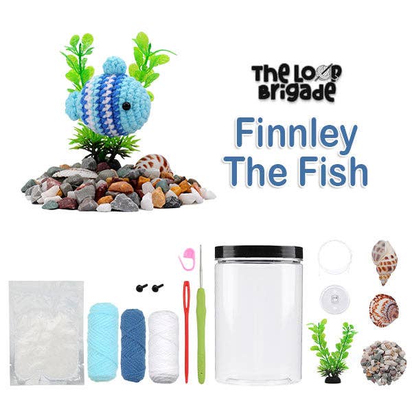 The LOOP Brigade DIY Crochet Kit - Fish Aquarium