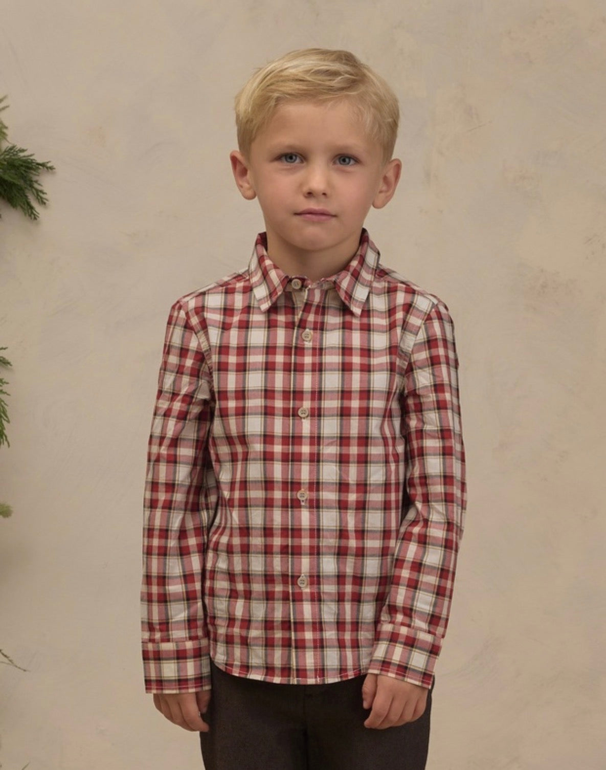 HARRISON BUTTON DOWN HOLIDAY TARTAN