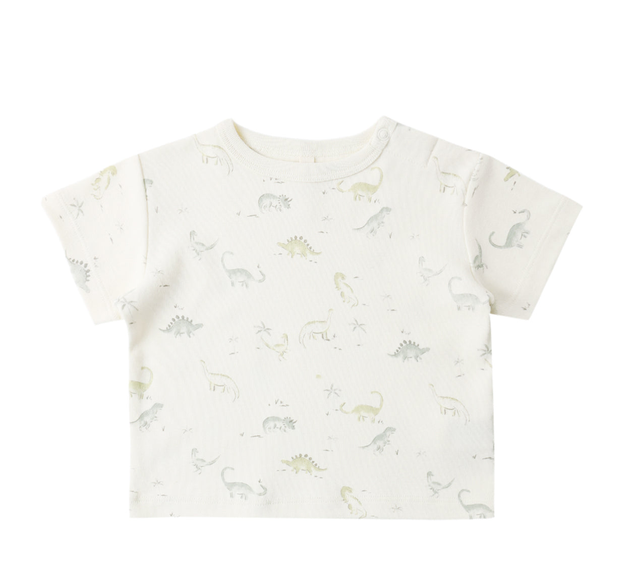 BOXY TEE DINOSAUR + PLAY SHORT SAGE