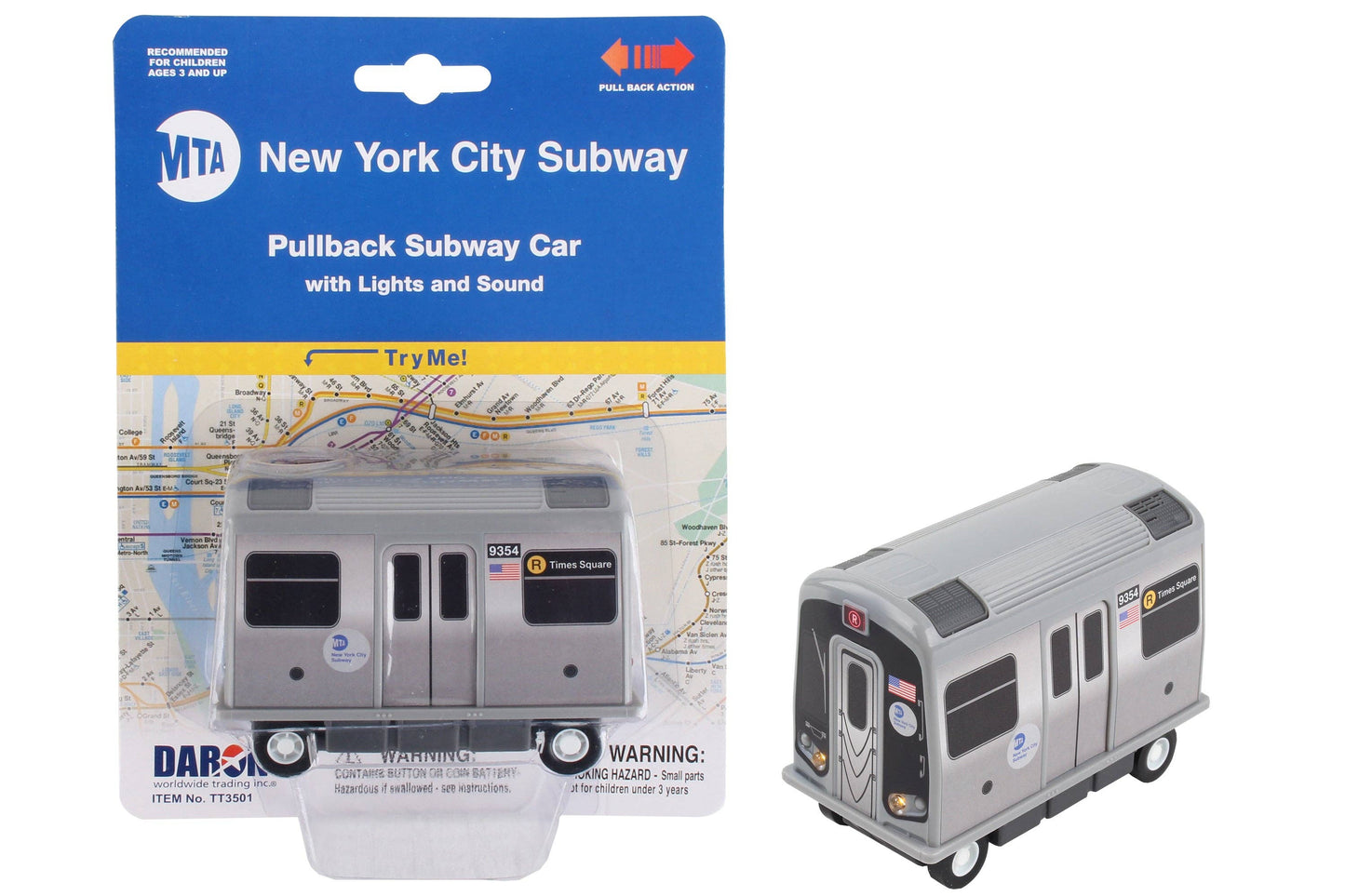 TT3501 MTA SUBWAY PULLBACK W/LIGHT & SOUND