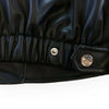 Lantern Slv Leather Jacket: BLACK