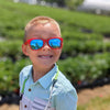 Pink Sunglasses: Baby (Ages 0-2) / Grey Polarized Lens