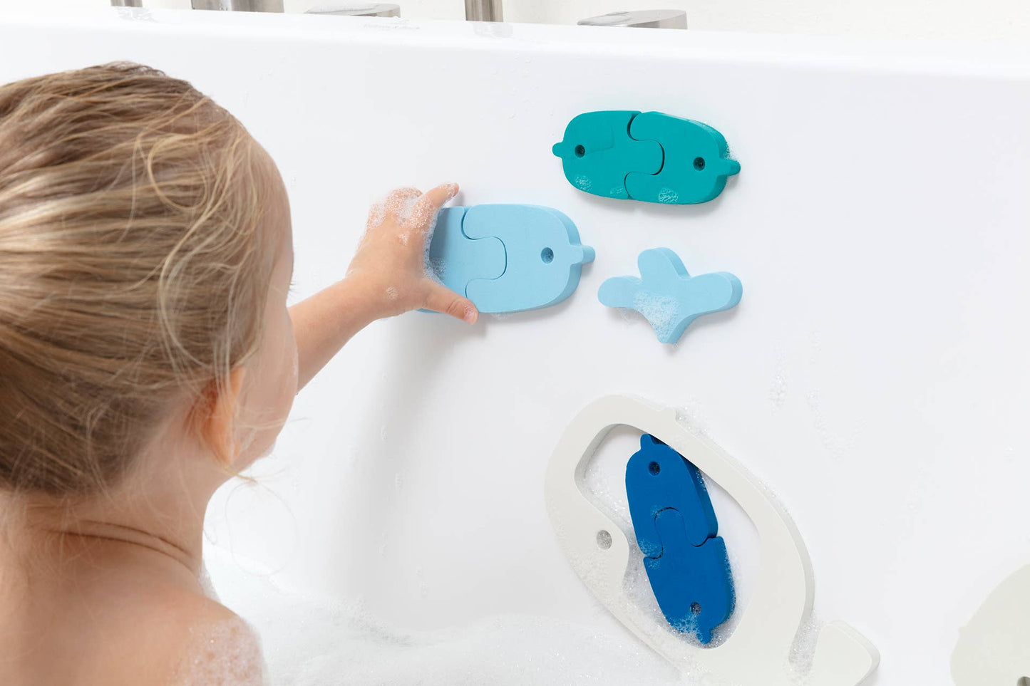 Quut Bath Puzzle - Bath time is even more fun! Bath Toys: Whale