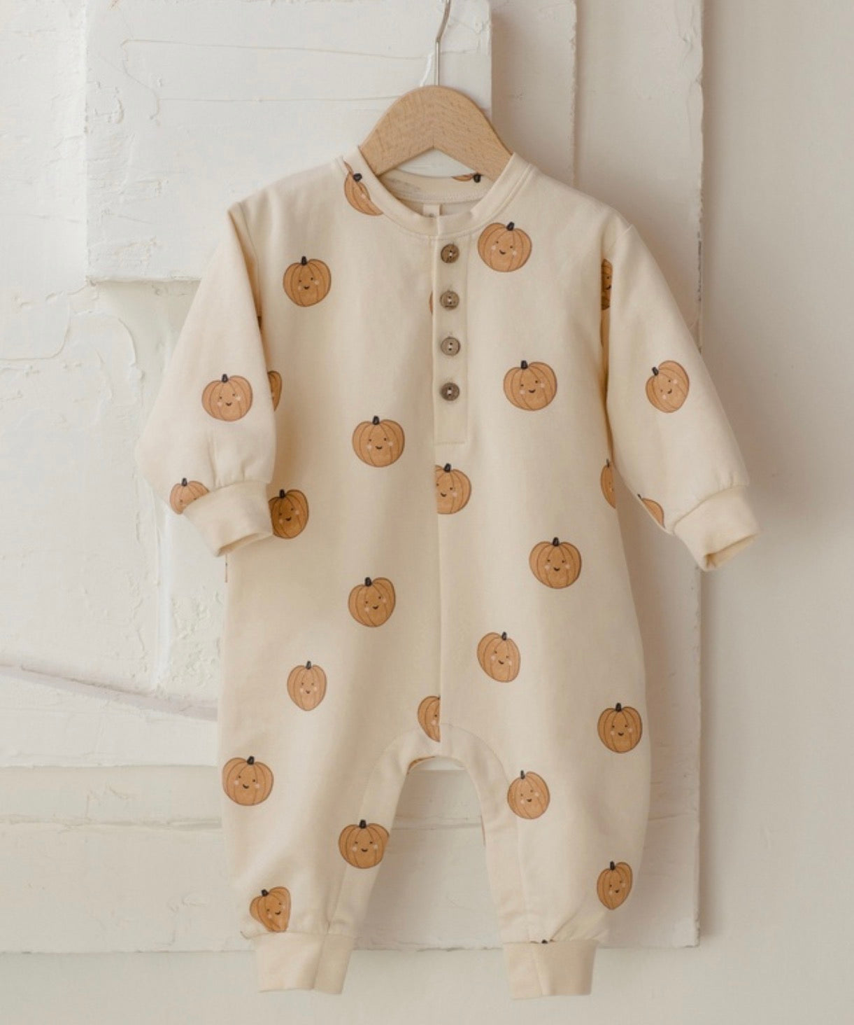 RELAXED FLEECE JUMPSUIT PUMPKINS