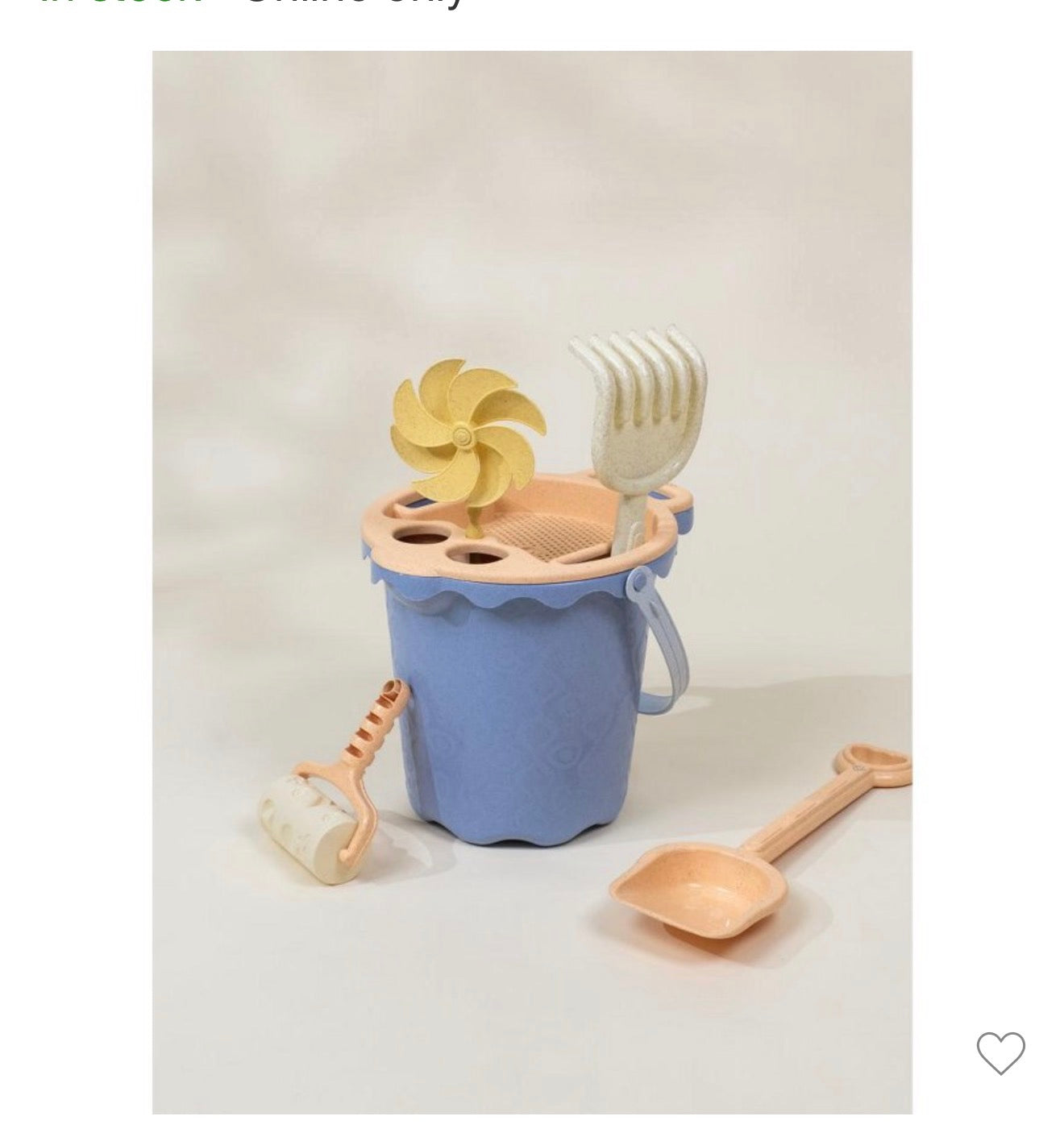 Oversized 6-Piece Wheat Straw Sand Toy Set – Bucket & Accessories