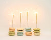 Mini 4" Gold Sparkler Candles - Hanukkah - Set of 8