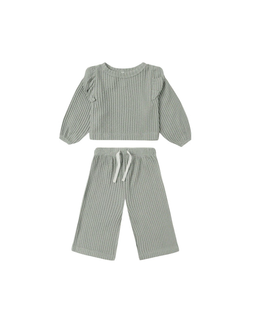 RUFFLE COZY SET || FERN