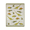 Green Dinosaur - OrganicJacquard Sweater Knit Baby Blanket