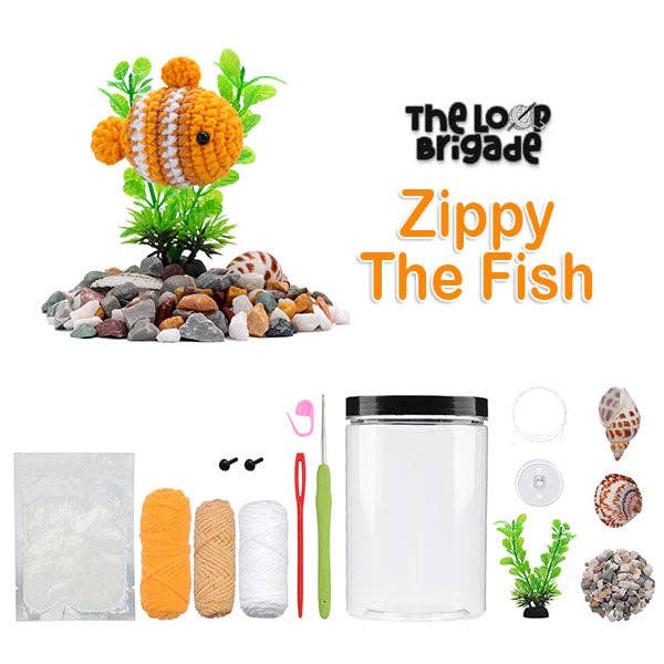 The LOOP Brigade DIY Crochet Kit - Fish Aquarium