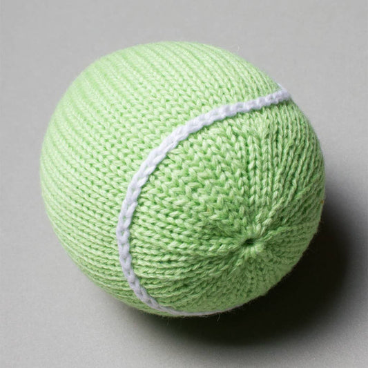 Tennis Ball 
Organic Rattle |(Handmade)