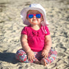 Pink Sunglasses: Baby (Ages 0-2) / Grey Polarized Lens