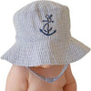 Anchor Seersucker Bucket Hat