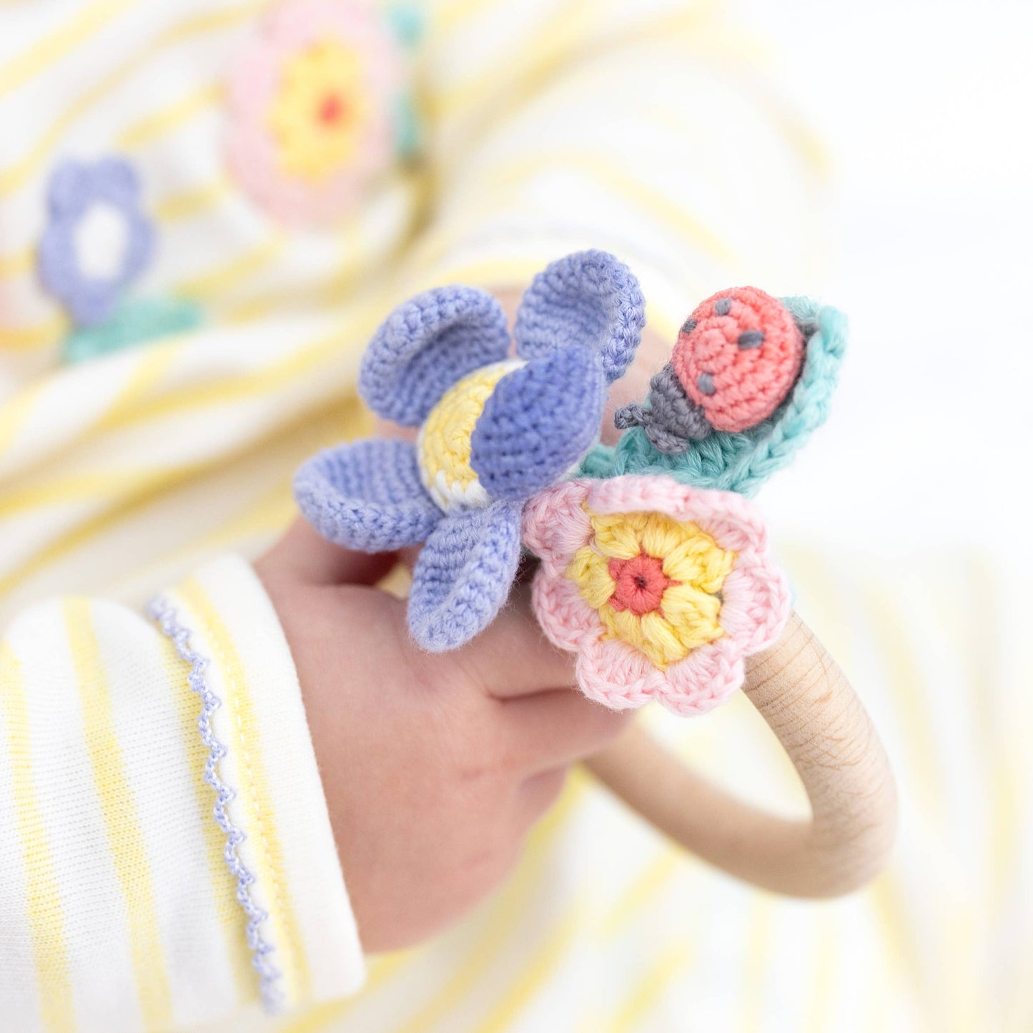 Bloom Crochet Teething Ring