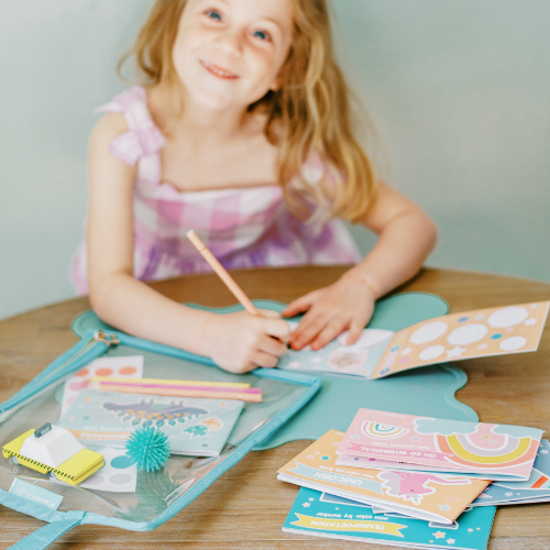 Pink Kids’ Activity Books Set of 3 - Travel & On-the-Go Fun