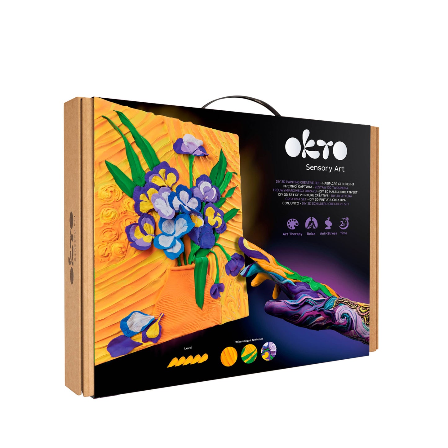 OKTO Sensory Art 3D Clay Painting Kits: Water Lilies, Claude Monet