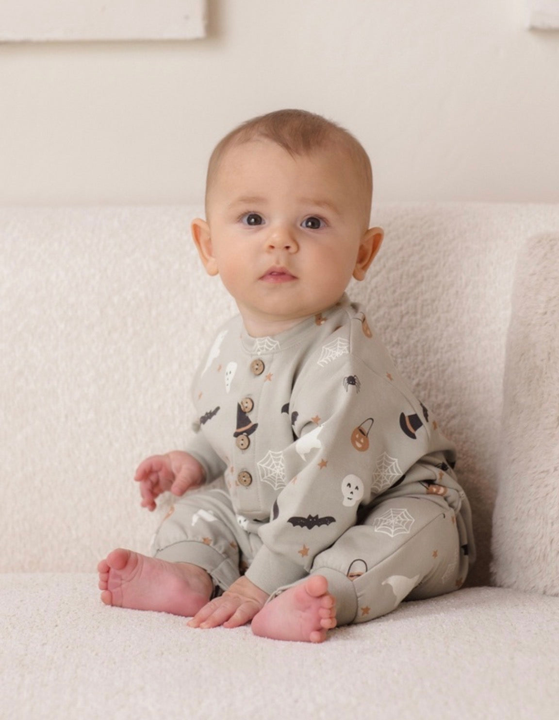 RELAXED FLEECE JUMPSUIT HALLOWEEN THINGS