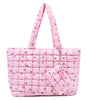 Quilted Scrunchies Large Tote Bag with Coin Purse