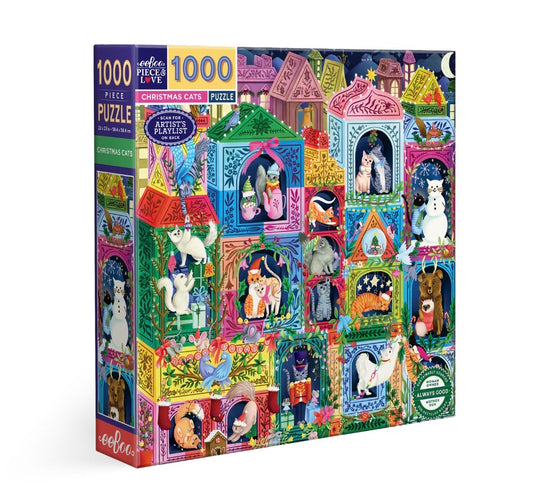 Christmas Cats 1000 Piece Puzzle
