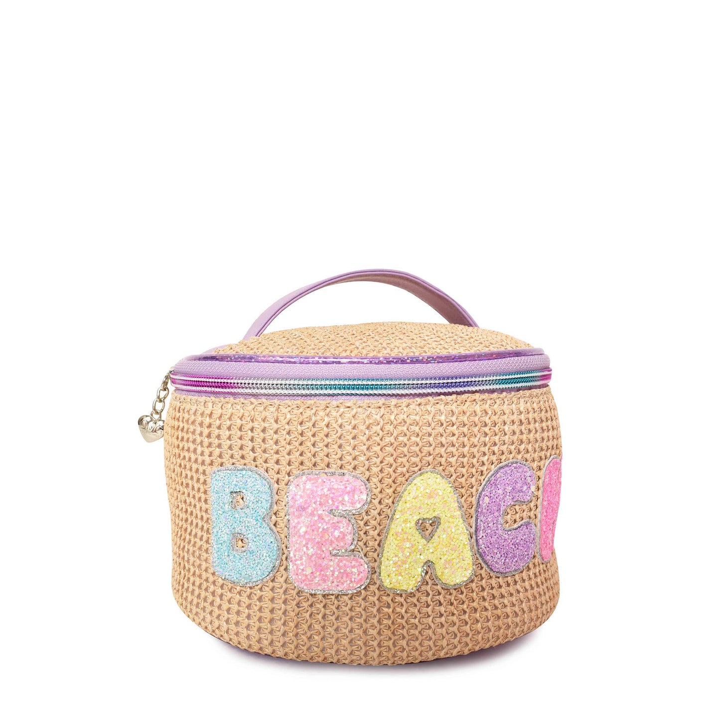 'Beach' Straw Glam Bag