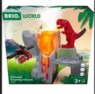 BRIO Dinosaur Erupting Volcano