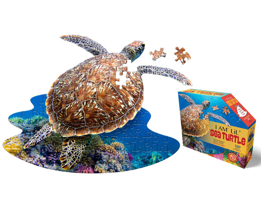I AM Lil SEA TURTLE 100 piece jigsaw puzzle - gift