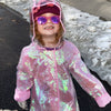 Pink Glitter Sunglasses: Baby (Ages 0-2) / Grey Polarized Lens