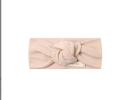 KNOTTED HEADBAND DUSTY ROSE