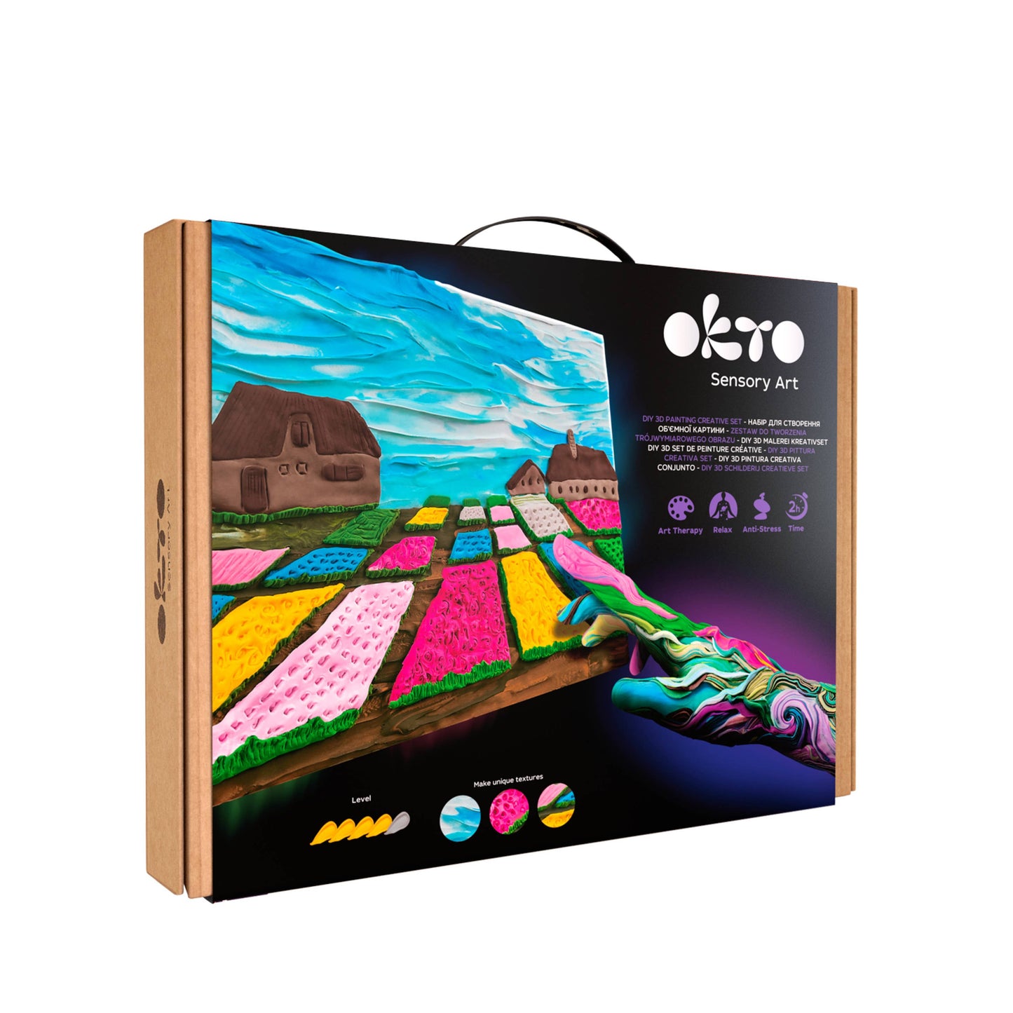 OKTO Sensory Art 3D Clay Painting Kits: The Kiss, Gustav Klimt