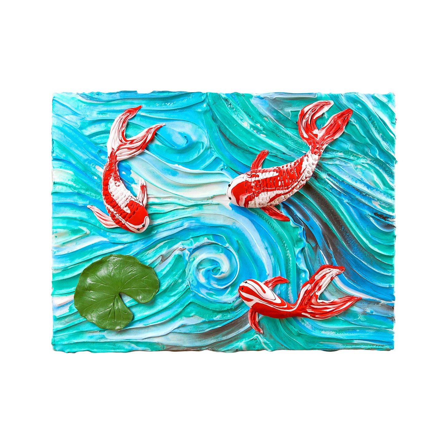 OKTO Sensory Art 3D Clay Painting Kits: Koi Fish