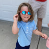 Pink Sunglasses: Baby (Ages 0-2) / Grey Polarized Lens