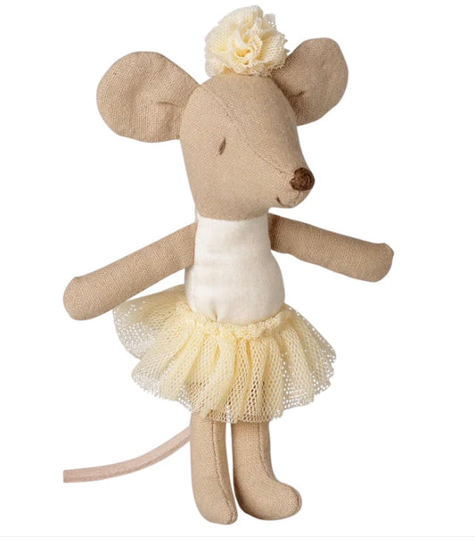 Maileg Ballerina mouse, Little sister - Off white