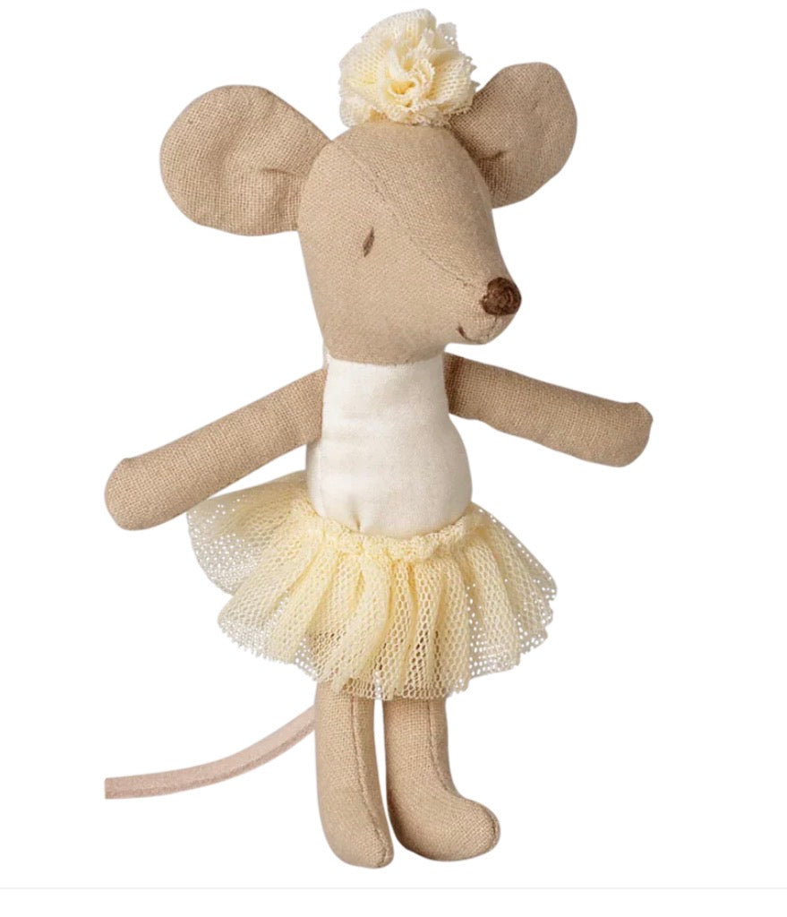 Maileg Ballerina mouse, Little sister - Off white