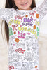 Colorable Two-Piece Pajama Set | Big Sis