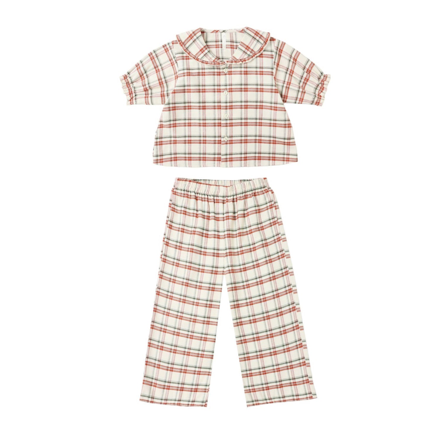 HOLIDAY FLANNEL RUFFLE PAJAMAS