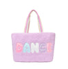 'Dance' Lavender Sherpa Large Tote Bag