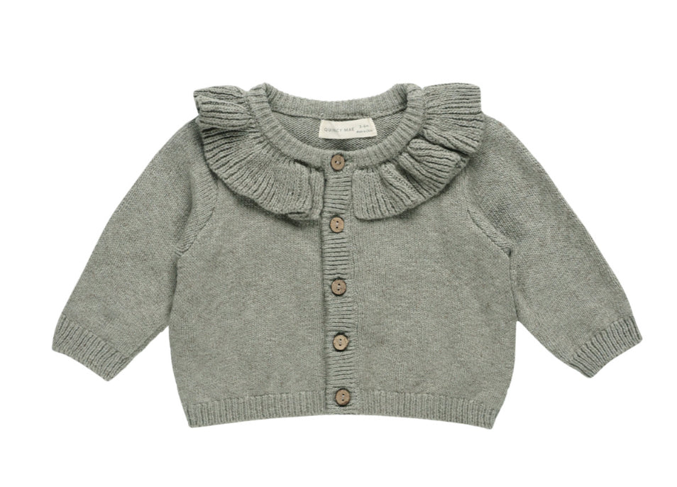 RUFFLE COLLAR CARDIGAN || BASIL