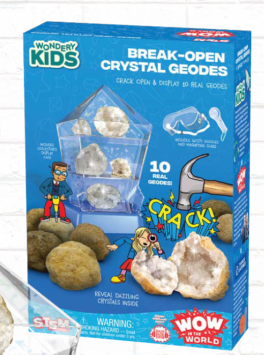 Wow in the World: Break-Open Crystal Geodes