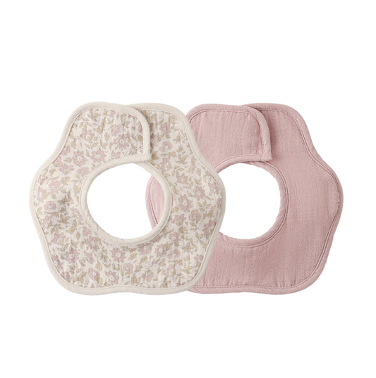 FLOWER BIB PACK DAHLIA, MAUVE