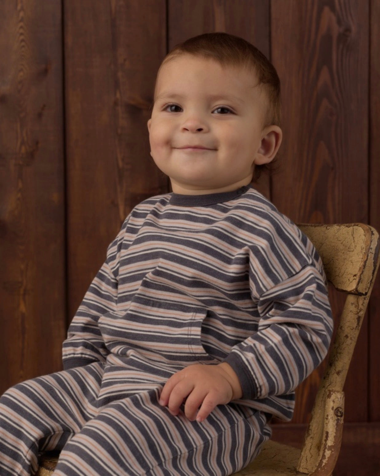RELAXED SET BLUE STRIPE